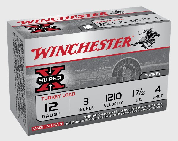 Winchester Super X Turkey, 12 Ga, 3" Magnum , 4-Shot, 1-7/8 oz, 10 Rd