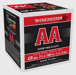[AASC418] Winchester 410 GAUGE 2-1/2" #8 1300fps Max 1/2 Sporting Clays, 25rd