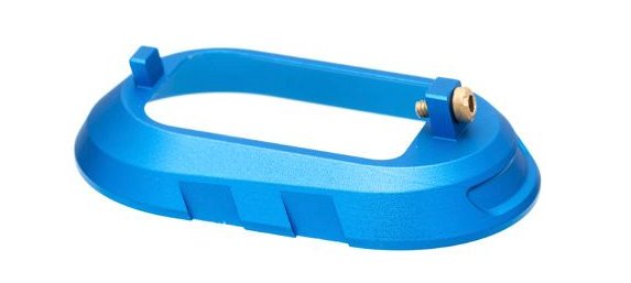 Tyrant CNC Magwell for SIG P320 - Blue w/Gold Screw
