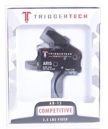 [AR0-TBB-33-NNC] TriggerTech AR15 Black Competitive Curved Trigger, Fixed 3.5 lb