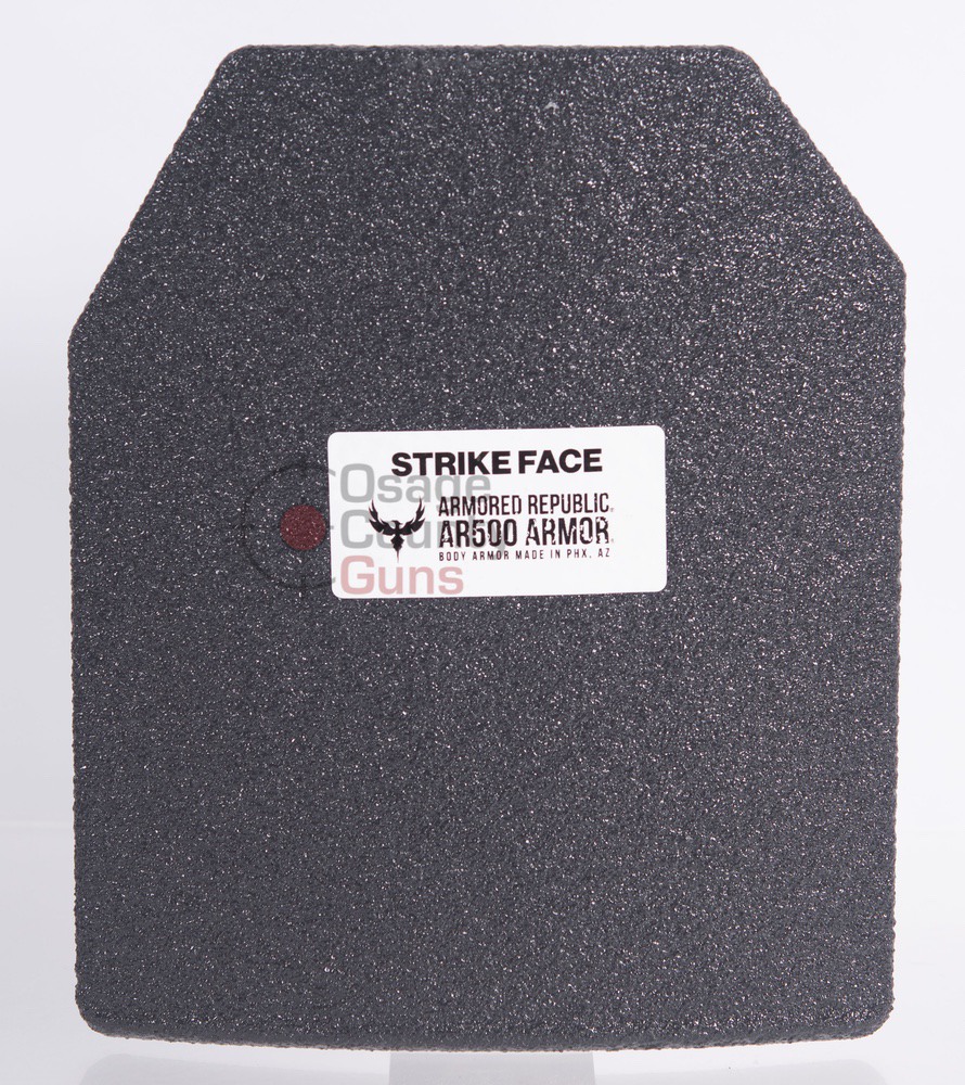 AR500 Armor Plate Level III 10"x12" Multi-Curve, Build Up Coat