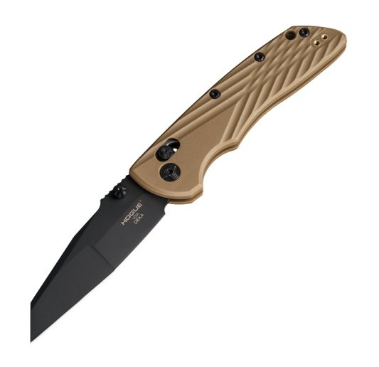 Hogue Deka 3.25" ABLE Lock Folder, 3.25" Wharncliffe Blade, Black/FDE