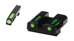 [GLN325] HiViz Litewave H3 Tritium/Litepipe Glock 9mm/40 S&W Green Front/Rear