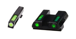 [GLN321] HiViz Litewave H3 Tritium/Litepipe Glock 42/43 Green Front/Rear