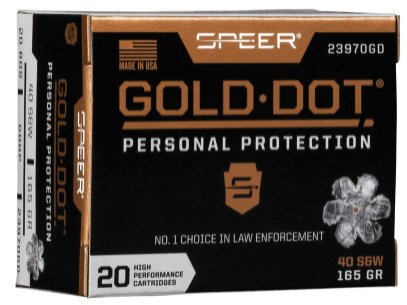Speer Gold Dot Hollow Point - 165gr - .40 S&W - 20rd