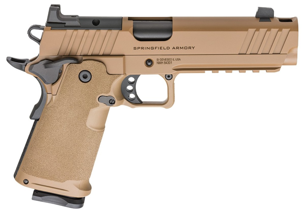 Springfield 1911 DS Prodigy Comp AOS, Coyote Brown, 9mm, 5" BBL, 17/20 Rds