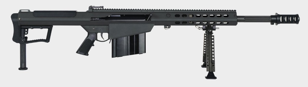 Barrett M107A1-S, Black, 50 BMG, 20" Fluted BBL, 10 Rds