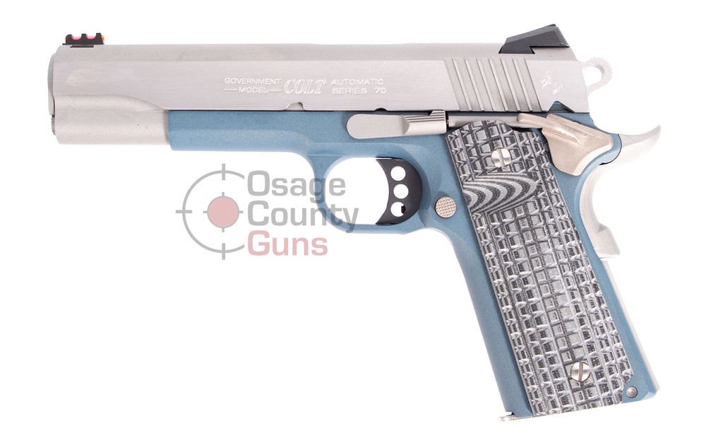Colt Competition Series 70, Stainless/Blue, 9mm, 5" BBL, 9 Rds