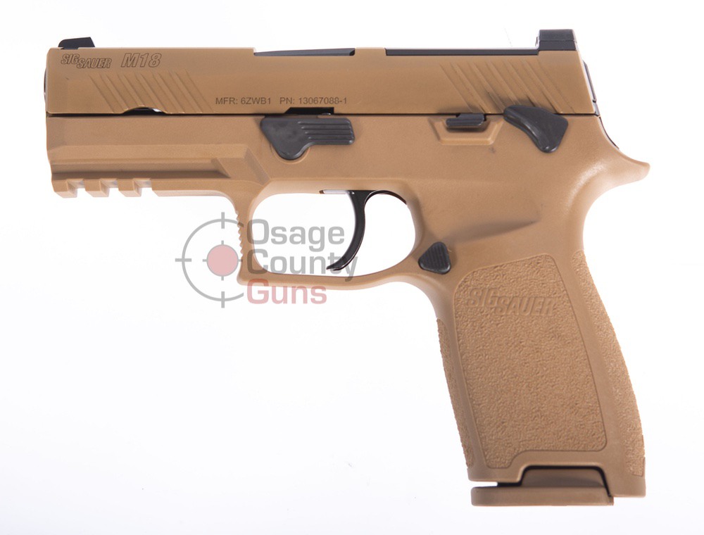 Sig Sauer M18 CCS MS, Coyote, 9mm, 3.9" BBL, 3x10 Rds