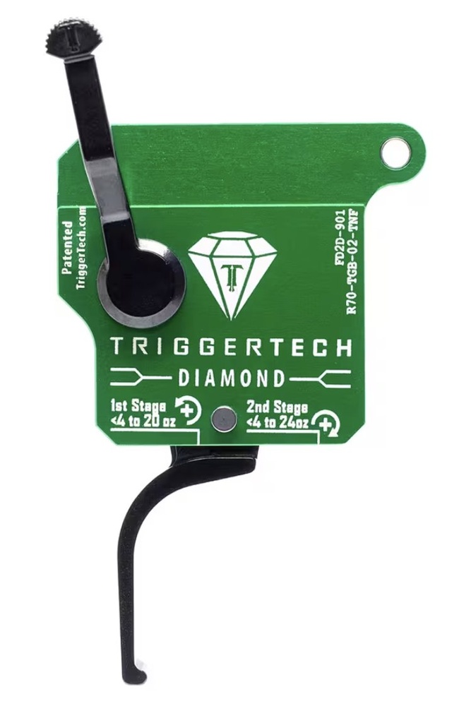 TriggerTech Remington 700 Two-Stage Black Diamond, Flat