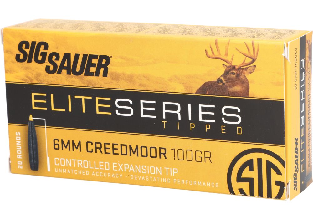 Sig Sauer Elite Series Tipped - 100gr - 6mm Creedmoor - 20rd