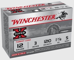[X123MT5] Winchester SuperX Turkey Load, 12 Ga, 3", 1-7/8 Magnum, #5 Shot, 10 Rds