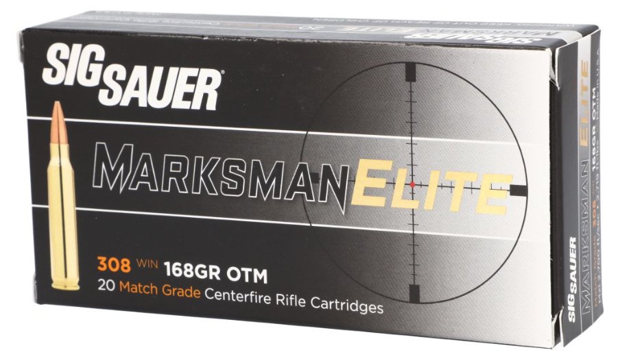 Sig Sauer Ammo Elite Match Grade, 168gr, 308 Win, 20rd