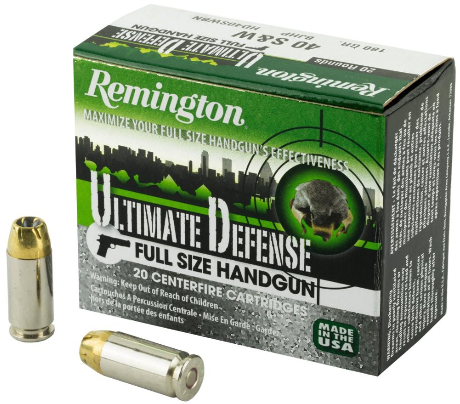 Remington Ultimate Defense - 180gr - .40 S&W - 20rd