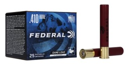 [H4136] Federal 410 Bore 3" #6 11/16 oz  Game Load Upland Hi-Brass 25 rds