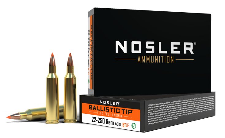 Nosler BTA Lead Free Varmint, 22-250 Rem., 40 Gr, 20 Rds