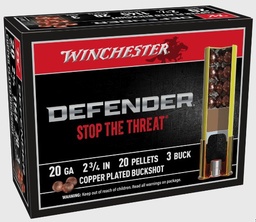 [SB203PD] Winchester Defender Buckshot - 20ga - 2-3/4" - #3 - 10rd