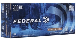 [300BLKB] Federal Power-Shock - 150gr - 300 Blk - 20rds