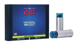 [3746] CCI Pest Control Shotshells, .45 Long Colt, 150 Gr., #9 Shot, 10 Rds