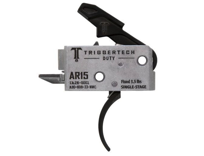 TriggerTech AR-15 Duty Trigger Single-Stage Traditional Curved 3.5 lb — AH0-SDB-33-NNC
