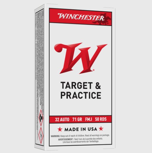 Winchester 32 Auto 71 Gr. FMJ 50 Rds