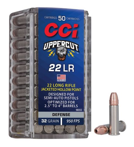 CCI Uppercut .22LR, 32gr, JHP, 50rd/box