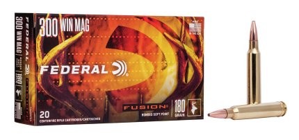 Federal Fusion Soft Point,.300 Win Mag, 180 Gr, 20 Rds