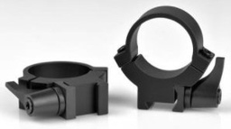 [721LM] Warne 1 inch, Rimfire QD, Med Matte Rings