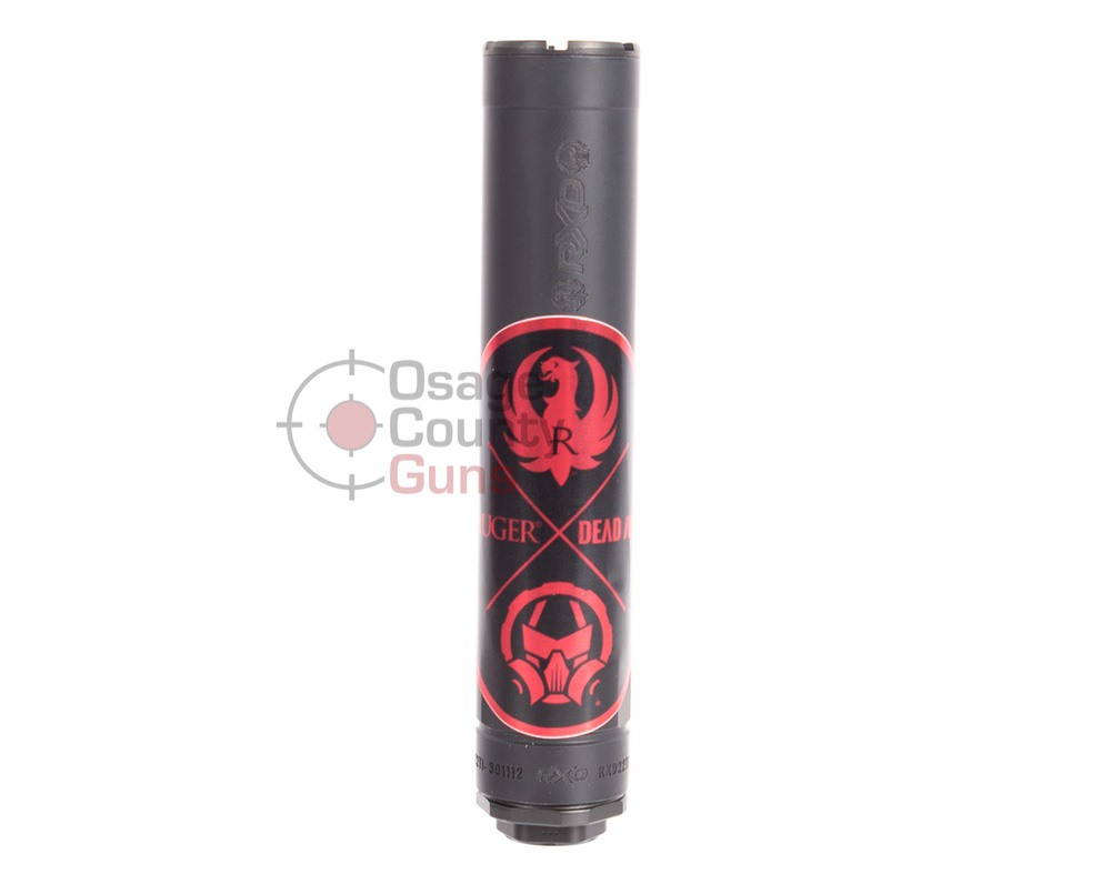 Dead Air RXD22Ti .22LR/ 5.7 Silencer w/ 1/2"-28 XRF Muzzle Brake - Black