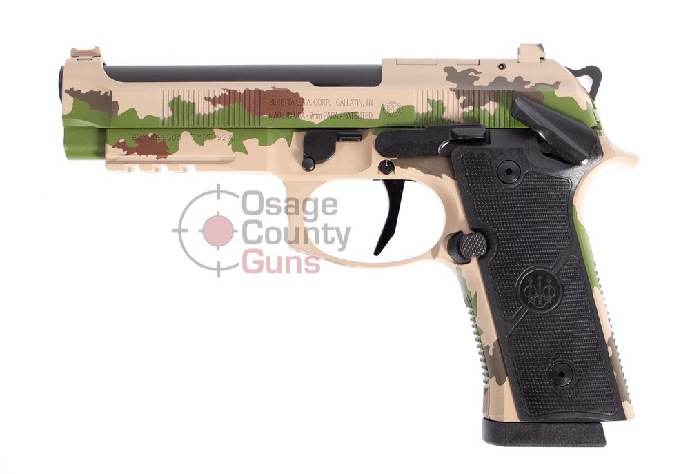 Beretta 92XI SAO Vegetato Camo, 9mm, 4.7" BBL, 2x18 Rds