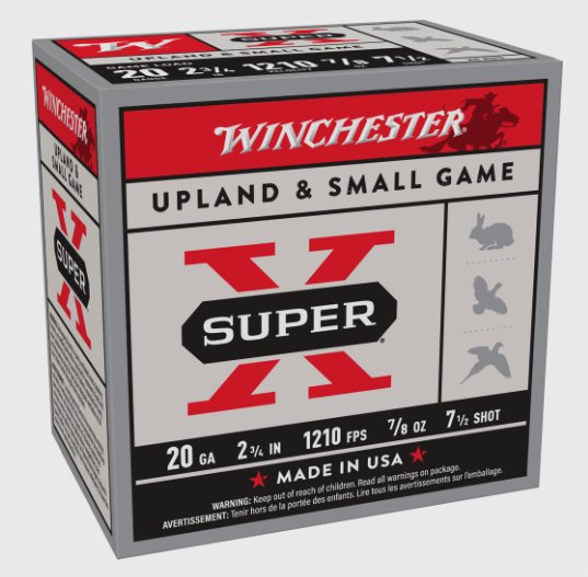 Winchester Super-X Upland & Small Game, 20 Ga, 2-3/4", 25 Rds