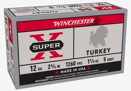 [X12MT5] Winchester Super X Turkey 12GA,  2-3/4", #5 Shot, 1-1/2 oz, 10rd