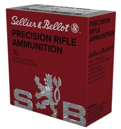 [SB338LMA] Sellier & Bellot Match, 338 Lapua, 250 Gr, Boat Tail Hollow Point, 10 Rds
