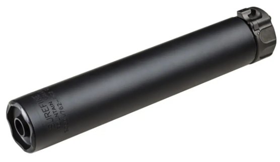 Surefire 2ND GEN SOCOM SUPPRESSOR, HIGH TEMPERATURE ALLOY CONSTRUCTION, FOR USE WITH 7.62 CALIBER AMMUNITION, BLACK FINISH